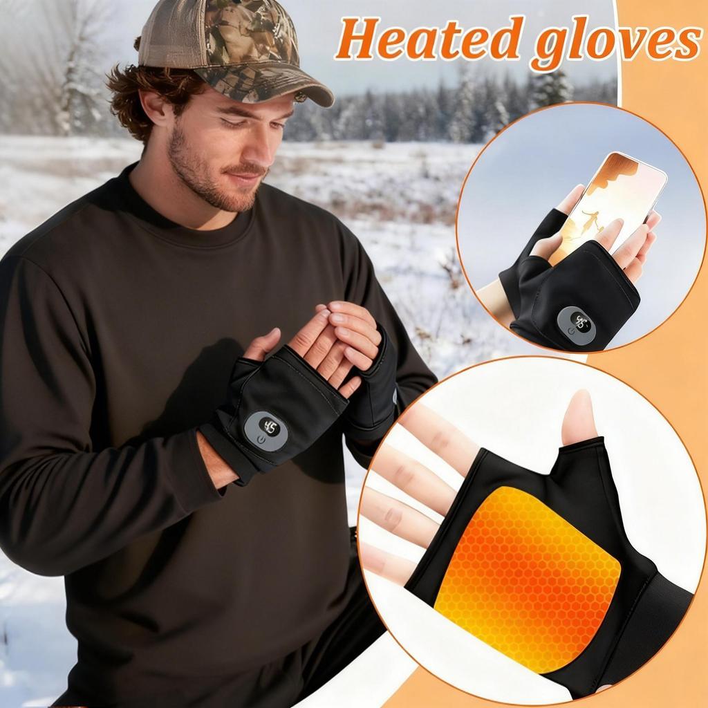 Warm Gloves Electric Winter Heating USB Rechargeable 3 Speed Smart Warm Work Gloves For Skiing Driving Hiking For Man Woman