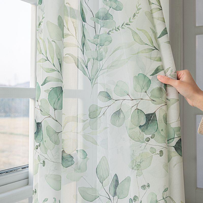 

Французская пасторальная газовая занавеска, светонепроницаемая, зеленая занавеска, пряжа для занавесок, дверная занавеска, перегородчатая занавеска 200*270CM