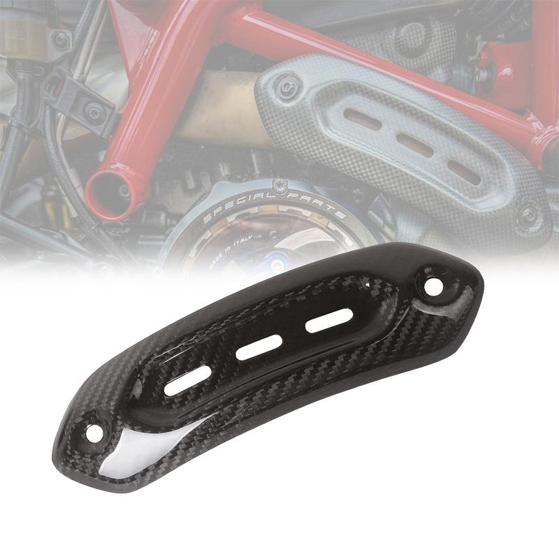 100% Carbon Fiber Exhaust Heat Shield Cover Guard Gloss/Matt Motorcycle For Ducati Hypermotard 821 939 950