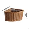 Corner Basket Decorative Multipurpose Imitation Rattan Triangle Organizer Home Decor for Sundries