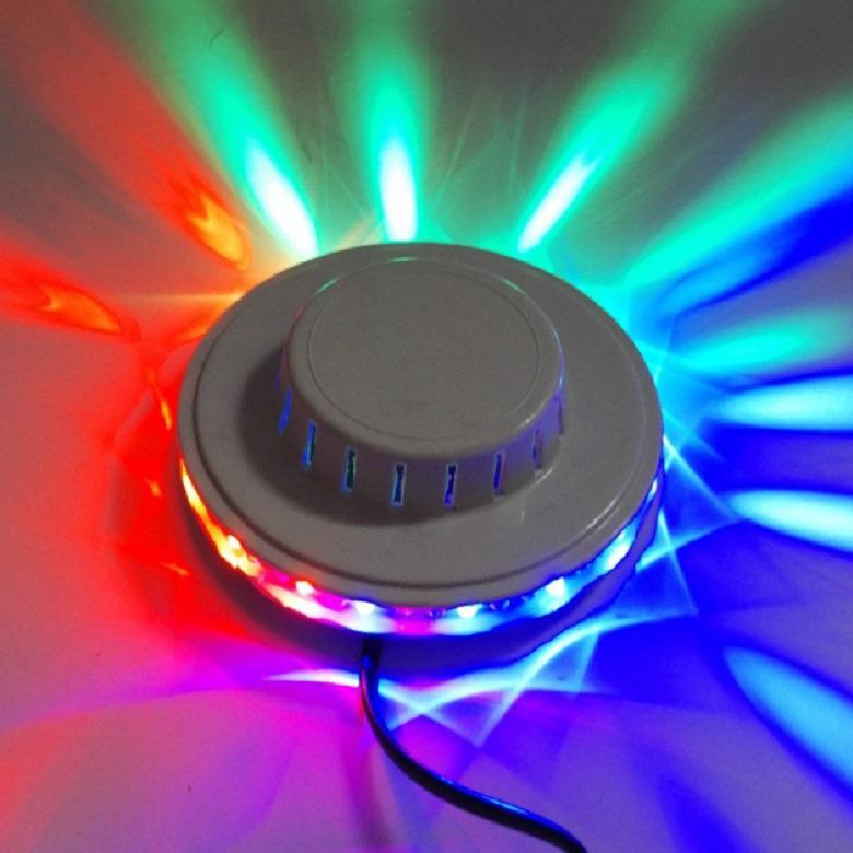 48-Bead Sound-Activated UFO Lampshade: Colorful Stage & Strobe Atmosphere Light with USB