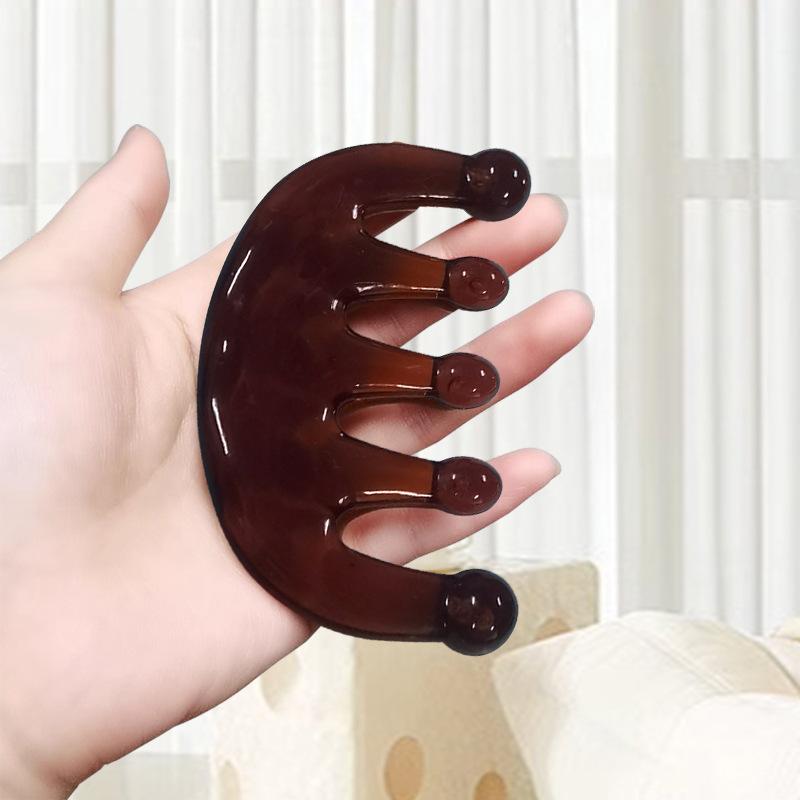 Big Five-tooth Massage Comb, Semi-round Head Treatment Comb, Meridian Comb, Five-claw Massager, Head Scraping, Tendon Reliever, Meridian Pull Rod