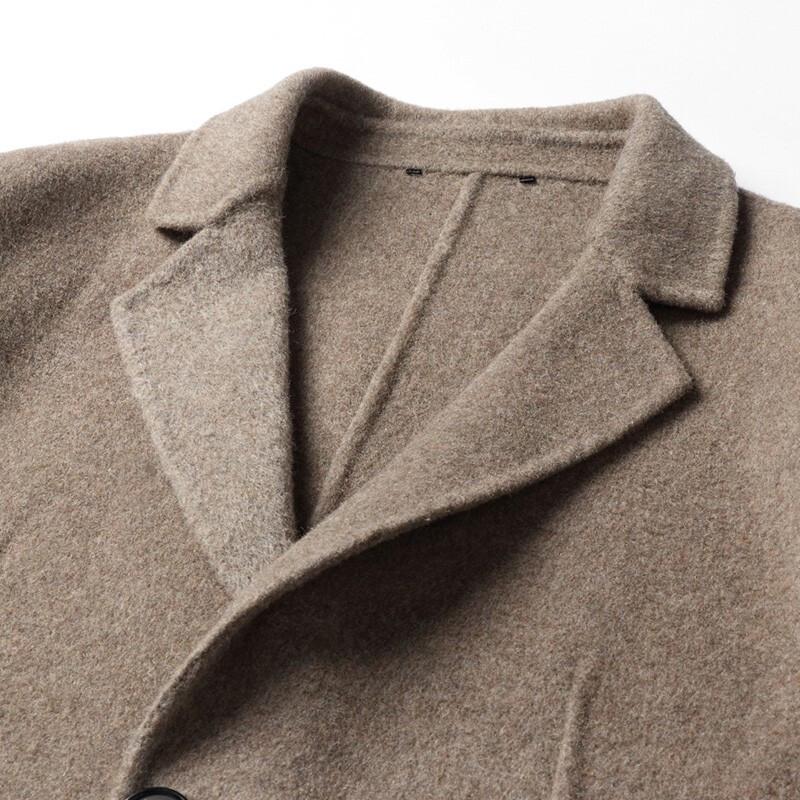 Hengyuanxiang Men's Wool Blend Overcoat
