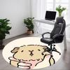 1 Stück Hamster Büro Runder Teppich, Rutschfest, Weich und Langlebig, Büroteppich für Innendekoration, Perfekt für Büro, Schöne Dekoration yy260323024