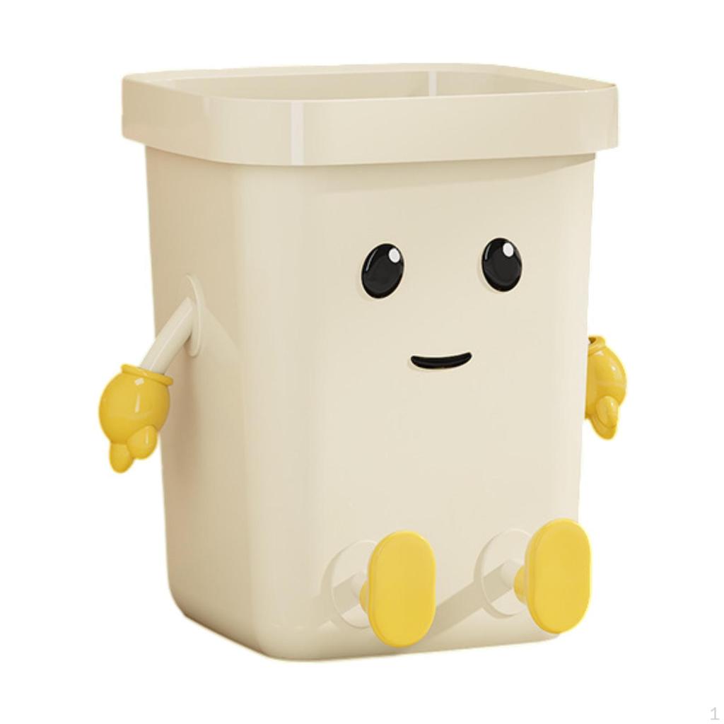 Creative Trash Can Cute Garbage Bin Dustbin Household Compost Bucket for Bathroom