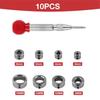 Drill Stop Collar Set Automatic Center Punch Kit Carbon Steel Rings 3/4/5/6/8/10/12/16mm Depth Woodworking Tools Window