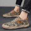 Canvas Herrenschuhe Camouflage Man Sneakers Outdoor Rutschfeste Herrenschuhe Verschleißfeste Wanderschuhe für Herren Canvas Casual Sneaker