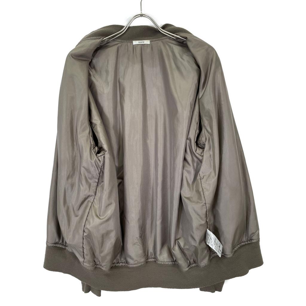 SCENTOF 21-020-586-3040-3-0 MA-1 Rayon Cotton Blouson Jacket Not Written khakiUsed