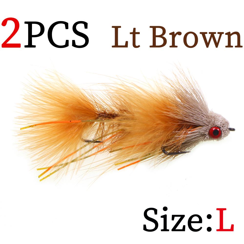 Artikulovaný streamerový muška s jelení srstí Bass Bug & Design s dvojháčkem Fish Spine pro velkou zvěř ve slané vodě, Efektivní rybářská nástraha