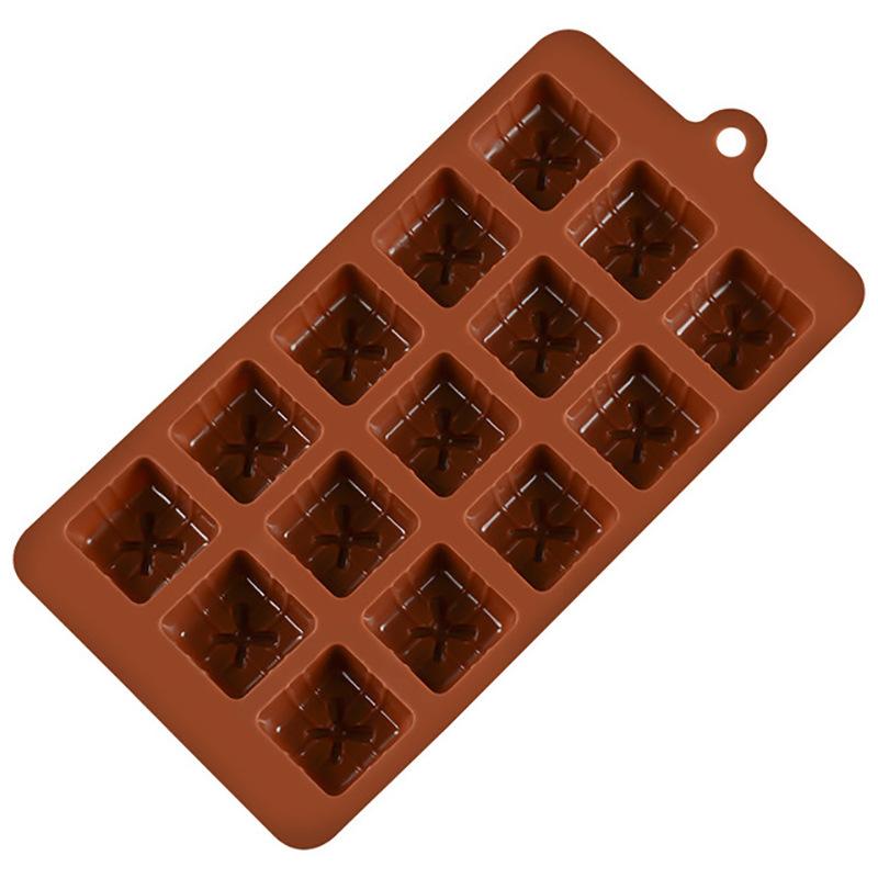 1 Pcs Chocolate Mold Christmas Gift Box Silicone Candy Mould 15 Cavity Bakery Tool DIY Dessert Accessories Baking Tools