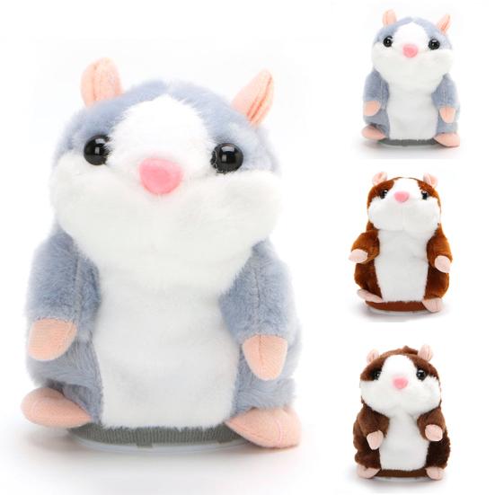 Cute Talking Nod Hamster Mouse Record Chat Pet Plush Toy Gift for Kids