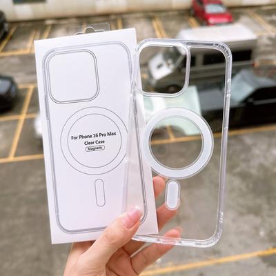 Magsafe Magnetic Shockproof Clear Case for iPhone 16Plus 16 Pro Max iPhone 7/8 Plus XR XS Max 11 12 13 14 15 Pro Max Wireless Charge Cover Cases