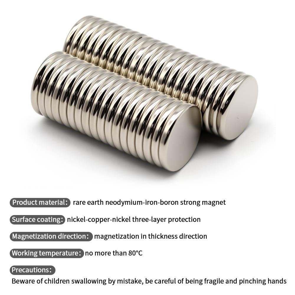 20x3mm Superstarker Neodym-Magnet N35 NdFeB Permanentmagnet Runde Starke Magnete Kühlschrankmagnet