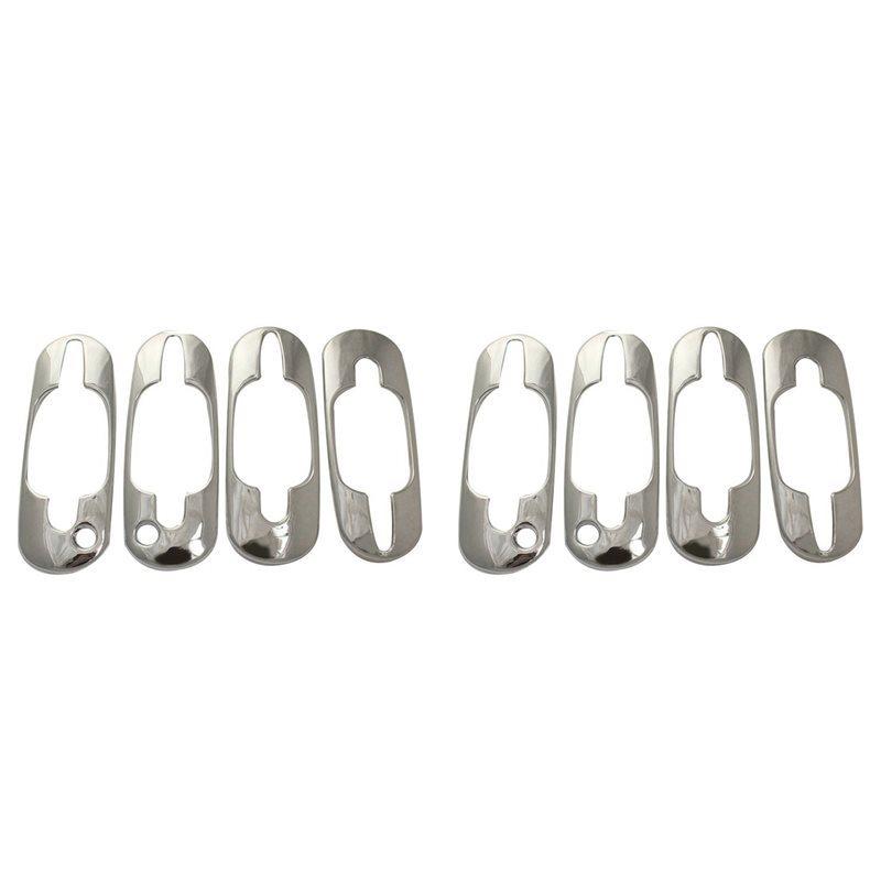8X For Honda RD1 RD3 CR-V 1992-2001 Car The Door Handle Bowl Covers ABS Chrome Accessories Stickers