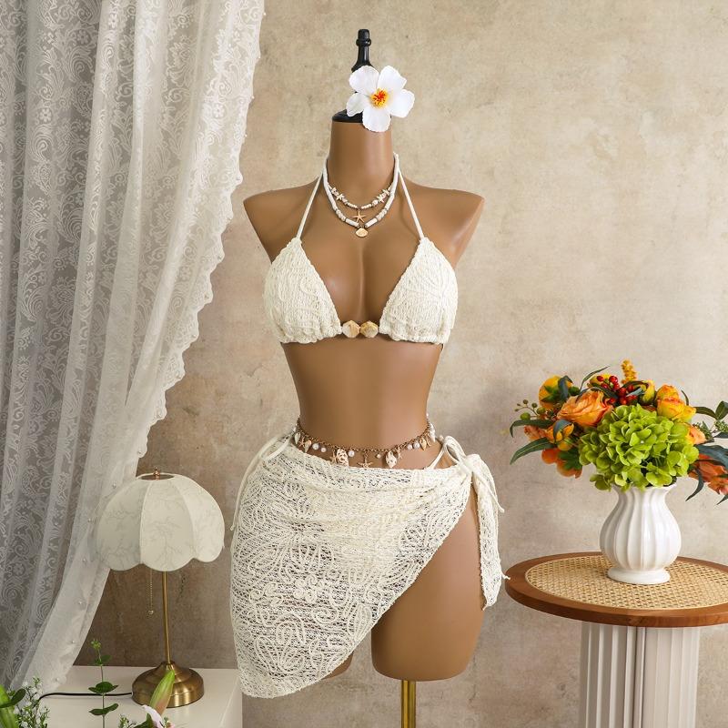 2026 Sexy Inselurlaub Schönheiten Bikini Dreiteilig Strand Thermalbad Badeanzug Damen Bikini