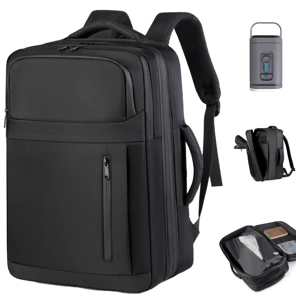 VACPACK Large Capacity Business Backpack for Men and Women, 26L-50L Capacity, Vacuum Compression, 8cm Expandable Gusset, Waterproof,