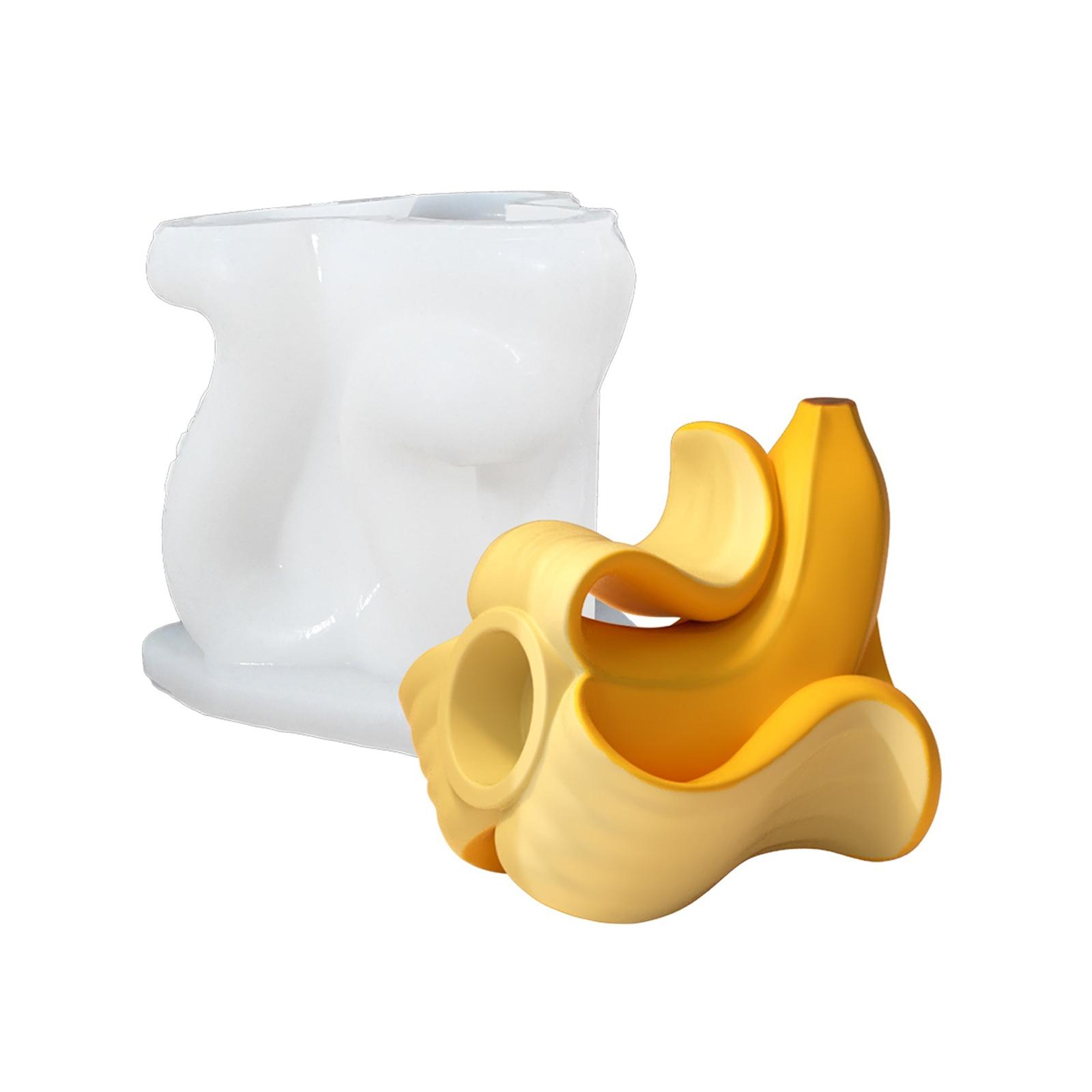 

Силиконовая форма для подсвечника, формы для подсвечников, форма в виде банана, товары для рукоделия, подходит для изготовления подсвечника