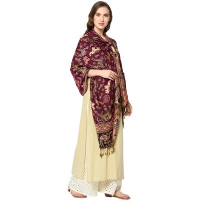 India Pashmina Cashmere Paisley Φουλάρι Σάλι Περιτύλιγμα Stole Silk Μαλακό Γυναικείο μαλλί Ζεστό