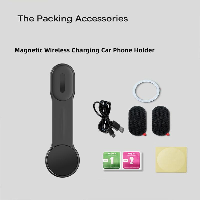 TEEQ Car Phone Holder 15W Magnetic Wireless Charger Charging Pad Car Mount Compatible for iPhone 16 15 14 13 12 Pro Max