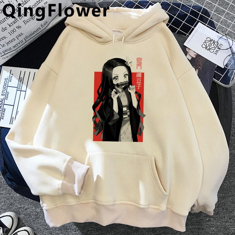 Drăguț Demon Slayer Anime Hanorac pentru femei Rengoku Kyoujurou Estetică Kawaii Kimetsu No Yaiba Nezuko Hanorac unisexga pentru femei