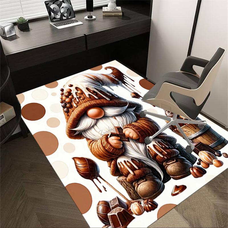 

1PC Chocolate Gnome Anti-slip carpet, suitable for Office, bedroomand playrooms. It can also be used as a sofa footrest cover-R110 60cm by 90cm