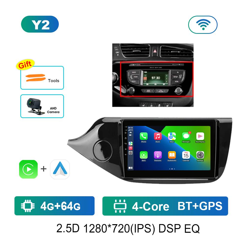 Bluetooth Android System GPS Navi 4G Car Video Multimedia Player 9 Inch for KIA CEED JD Cee'd 2012-2018 IPS Screen WiFi Carplay