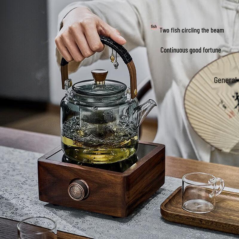 YIHUTEA High Temperature Glass Teapot with Tea Infuser