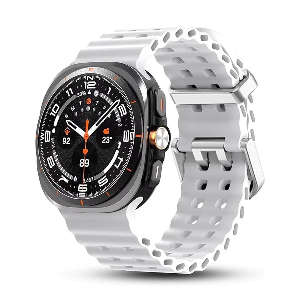 Cinturino Originale per Samsung Galaxy Watch Ultra 47mm accessori Braccialetto Sportivo in Silicone Marino Correa Galaxy Watch 7 Ultra Band