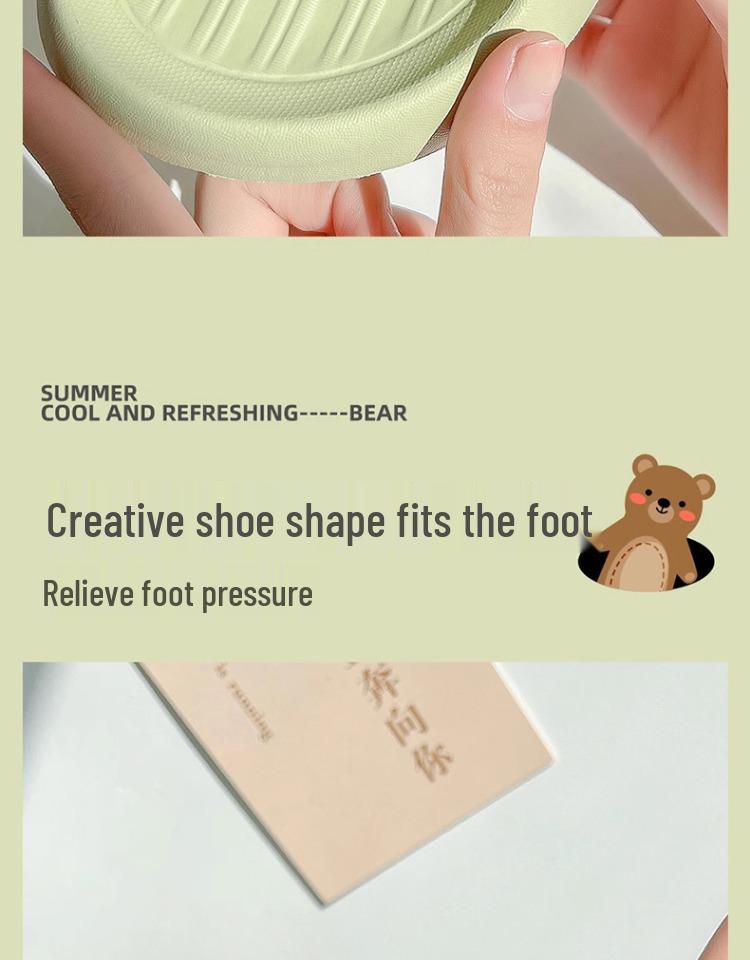 2024 New Girls' Anti-Slip Cartoon Indoor Slippers - Summer Bath Sandals for Kids