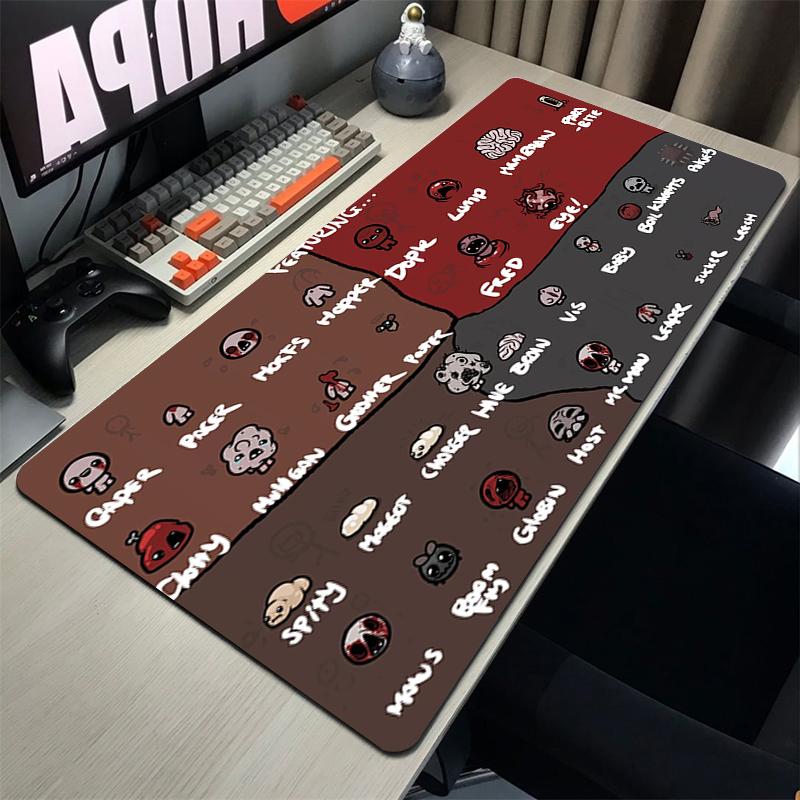 The Binding Of Isaac Mauspads Gamer Gaming Tastaturunterlage Computerzubehör Schreibtischunterlage Mauspads Gummimatte PC Schrank Mauspads