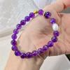 8Mm Autumn And Winter Natural Amethyst Freshwater Pearl Design Bracelet Bracelet