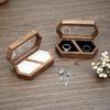 Box Gift Earrings Organizer Wedding Wooden Storage Box Presentation Box Ring Bearer Box Ring Box