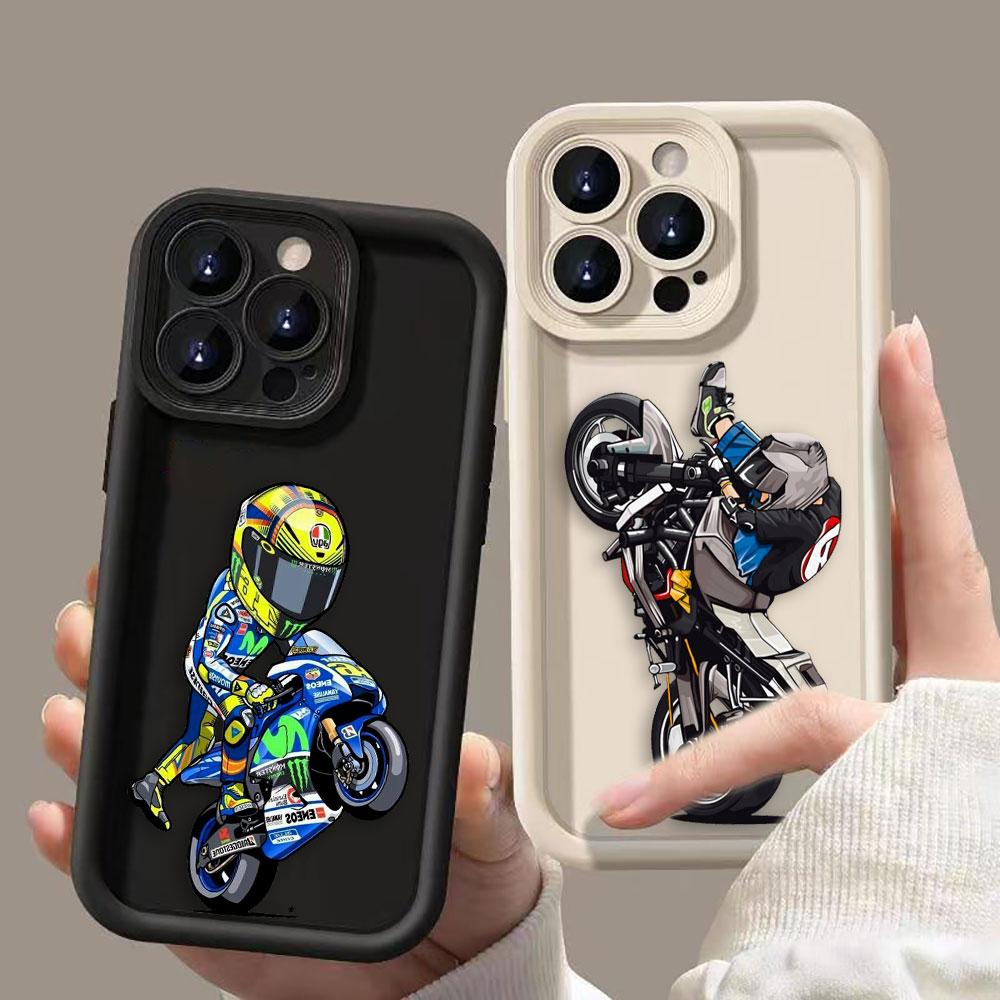 Cartoon Motorcycle Race Cover Phone Case For HONOR 400 90 Lite 300 200 70 50 20 10i 9X 8X PRO 5G Silicone Case DIY Shell Funda
