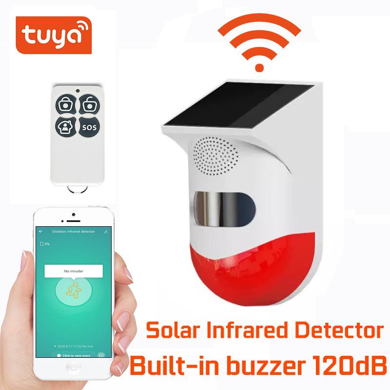Graffiti Smart Solar WiFi Infrared Motion Alarm, Waterproof with Remote Control Basic Size