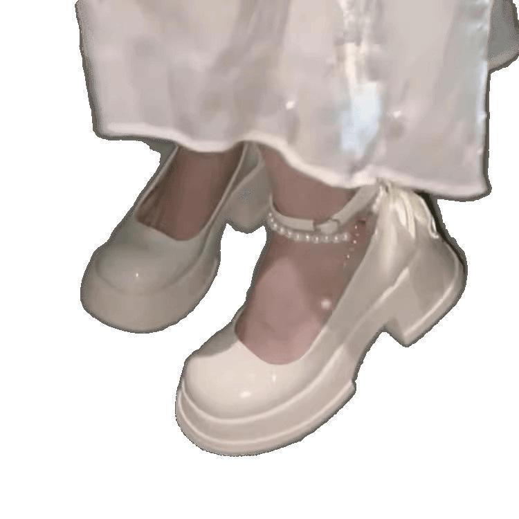 Baotou Women's 2025 Fairy Style High-Heeled Mary Jane Sandals for Summer.