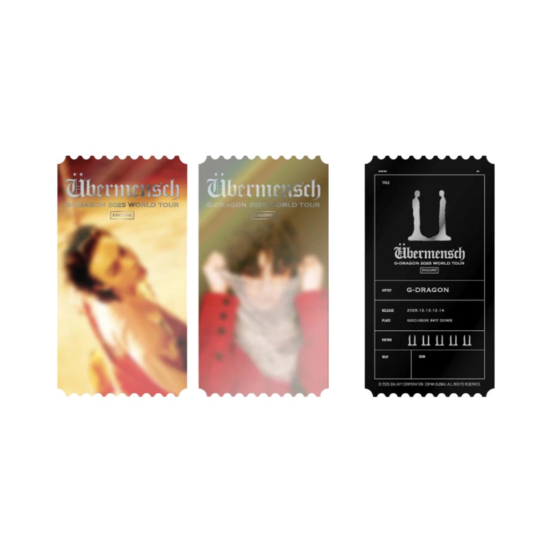 G-DRAGON Ubermensch Photo Ticket (Gocheok Ver.) ONE SIZE