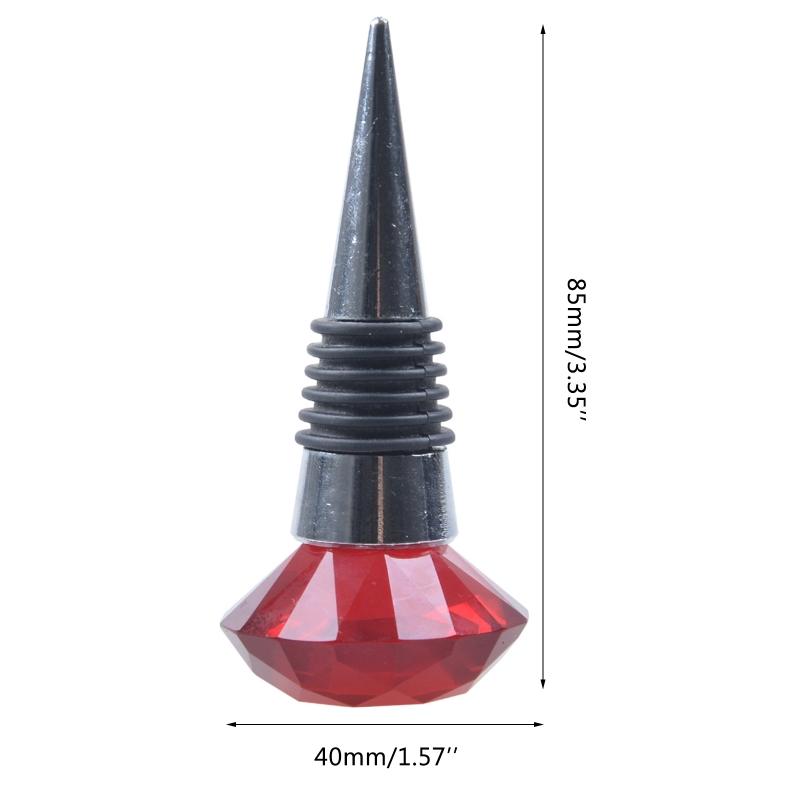 Premium Quality Creative Crystal Zinc Alloy Bottle Champagne Corks Red Wine Cork Reusable Wine Bottle Stoppers Kitch
