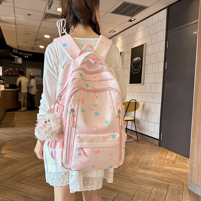 Fashion Girls Backpack New Large Capacity Korean Style Women Backpacks Cute Student School Backpack Versatile Women's Bag