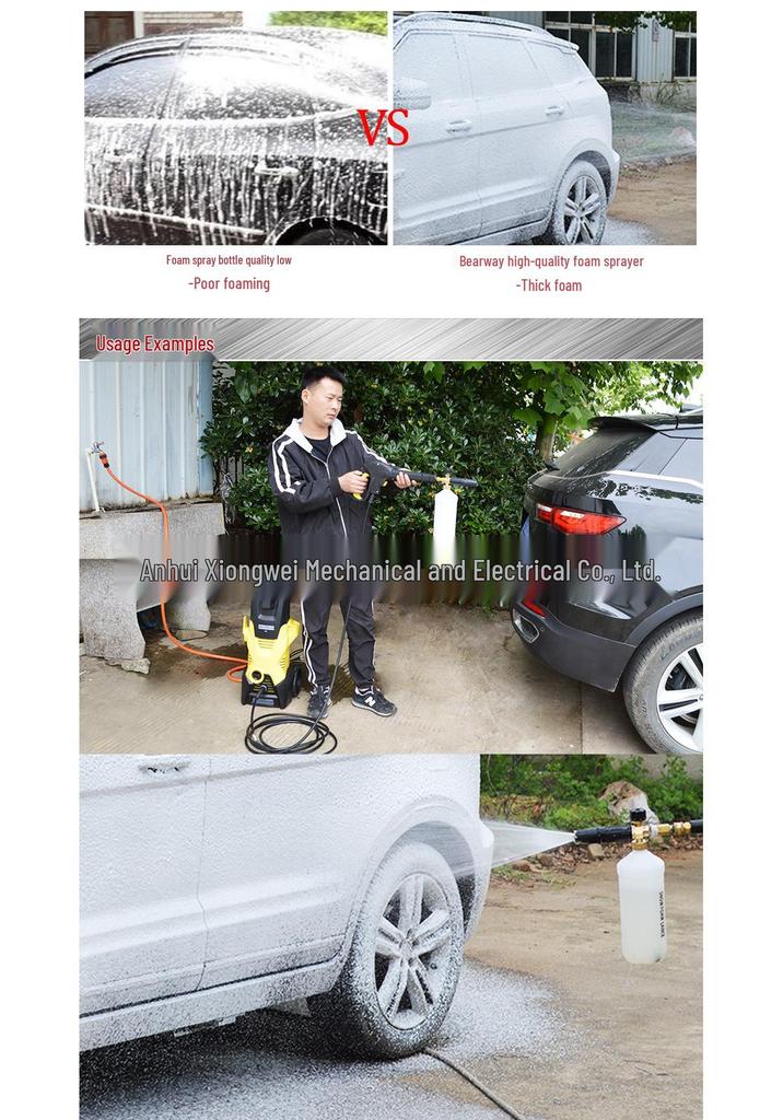 High Pressure Foam Sprayer: Home & Car Wash Water Gun Nozzle