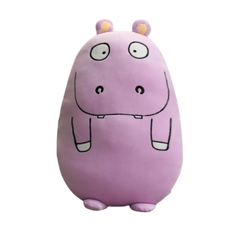 

Unicorn Dinosaur Cartoon Animal Plush Toy Home Decoration Throw Pillow Girls Hippus purpureus