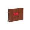 Photo Album Black Pages 8 Inch Wood Scrapbook DIY for Valentines Baby Lovers Anniversary Day Birthday Christmas Gift