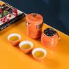 Portable Ceramic Kung Fu Travel Tea Set
