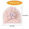 Baby Turban Hat Soft Stretchy Flower Headwear for Infant Stylish Bonnet Caps with Matching Socks Clothing Accessory
