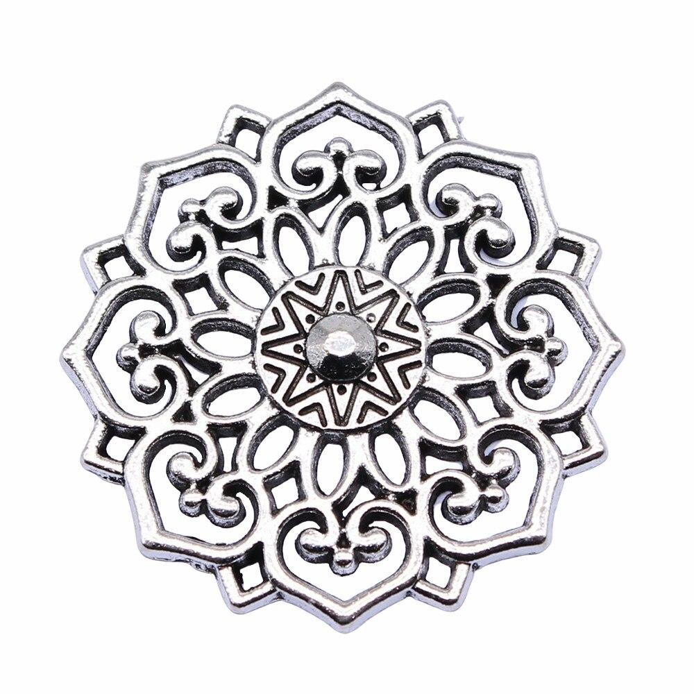 

Подвески для рукоделия бренда: WYISYWG Подвески-цветы антикварного серебра 31x31 мм, 4 шт.