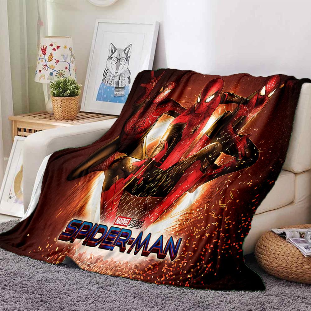 1pc Spiderman Web Shadows flannel Blanket for Super Soft Cute Comfort Blanket for Travel Bedding Couch Sofa Blanket Y82560