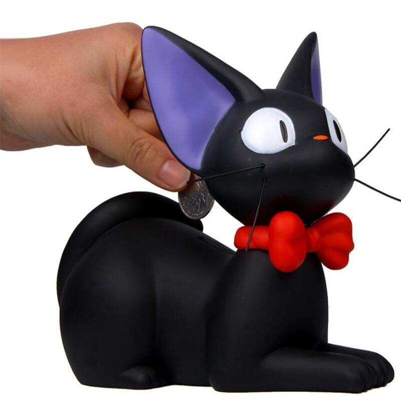 

Милый черно-белый котенок сидит и лежит в копилке Копилка с сокровищами в подарок 16.5*19.5cm