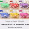 Children's Rectangular Plastic Learning Table & Chair Set with Building Block Surface