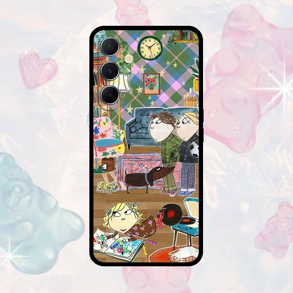 

AAA C-Charlie and L-Lola Phone Case For Samsung S25,S24,S21,S22,S23,S30,Ultra,S20,Plus,Fe,Note,10,9,5G Black Cover Samsung S225G