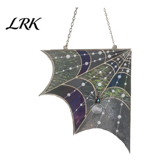 90 Degree Corner Wall Accents 3D Spider Web Halloween Decor, Acrylic Hanging Ornament Durable Holiday Ornaments with Dimensional Effect, Spooky Party
