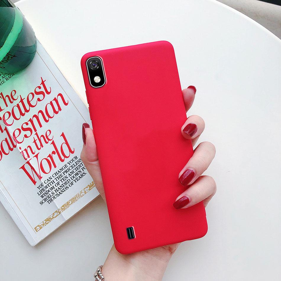 Candy color Phone Case For Samsung galaxy A10 A20 A20E A30 A40 A50 A70 S A01 A11 A21 A31 A41 A51 A71 4G Silicone TPU Back Cover